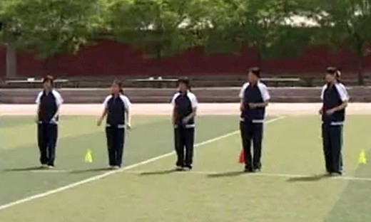 《接力跑》高中体育优质课视频-第二届全国中小学体育教学观摩活动-刘海林