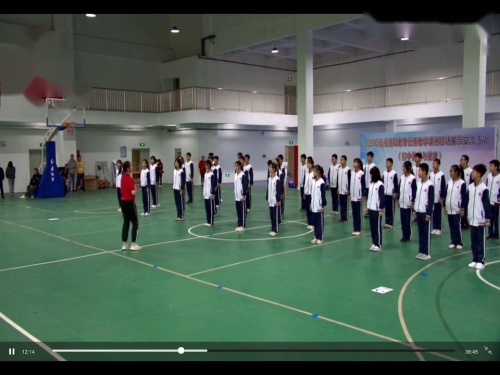 《篮球双手胸前传球》示范课教学视频-人教版八年级体育-江西省优秀课例展示活动