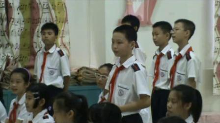《歌曲《歌声与微笑》》优质课课堂展示视频-花城粤教版小学音乐五年级上册