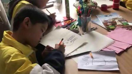 《15. 色彩拼贴画》课堂教学视频-湘美版小学美术三年级下册