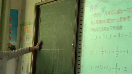 《一次函数的性质》教学视频实录-华东师大版初中数学八年级下册