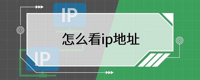 怎么看ip地址